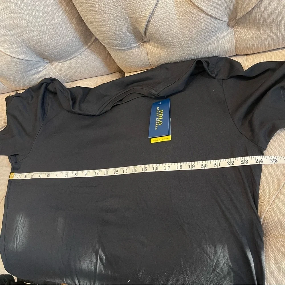 Polo Ralph Lauren Black and Gray Polo Shirt Men’s XL NWT